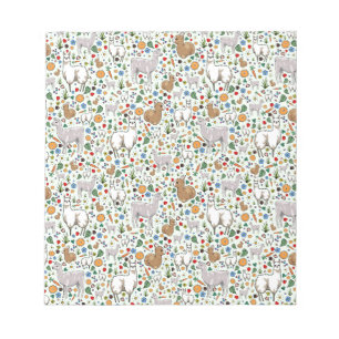 Bloc-note Llamas en vert