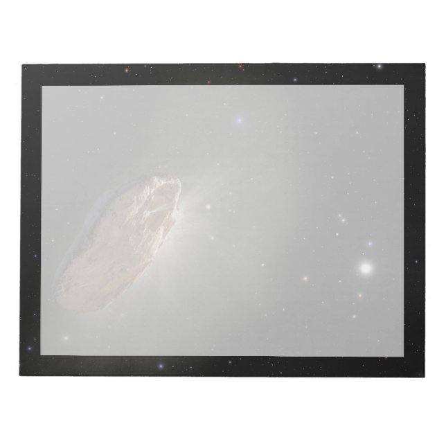 Bloc-note L'objet interstellaire Wayward Oumuamua. (Devant)