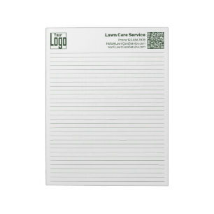 Bloc-note Logo de base QR-code Ligne verte Règle universitai