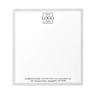 Bloc-note Logo d'entreprise personnalisé moderne et professi