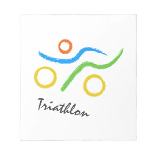 Bloc-note Logo du triathlon