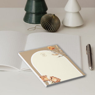 Bloc-note Logo personnalisé Retro Arch Rose Business