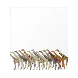 Bloc-note Lots of Giraffes Design 3