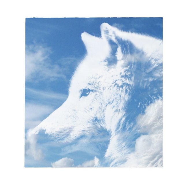 Bloc-note Loup Dans Les Nuages (Devant)