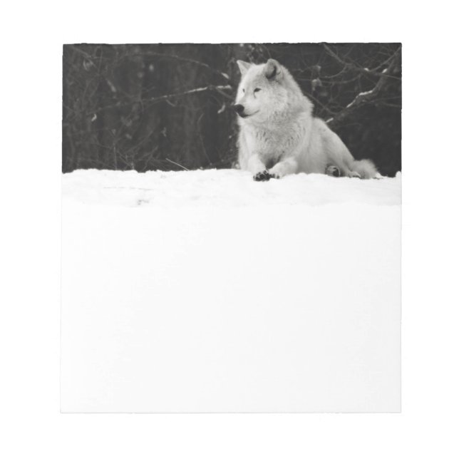Bloc-note Loup de Neige (Devant)