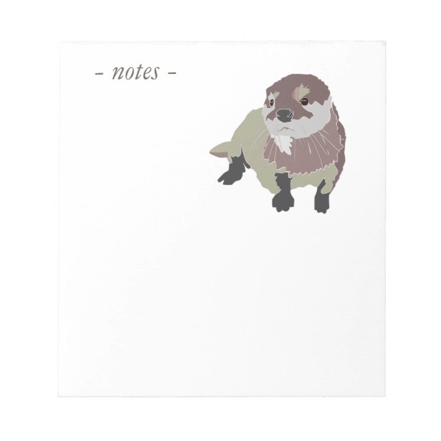 Bloc-note loutre (Devant)