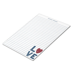 Bloc-note LOVE Graphic Lin Écriture Papier papeterie