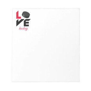 Bloc-note Love hockey