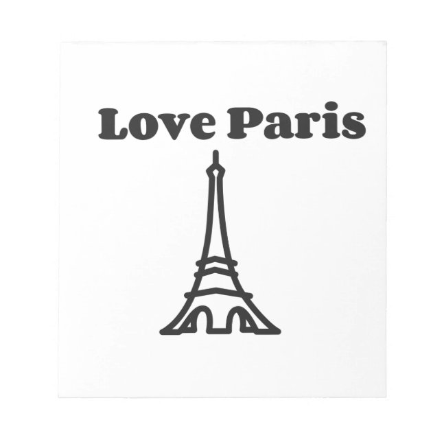 Bloc-note Love Paris (Devant)