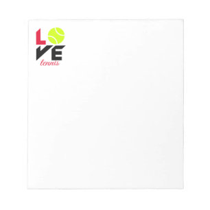 Bloc-note Love tennis
