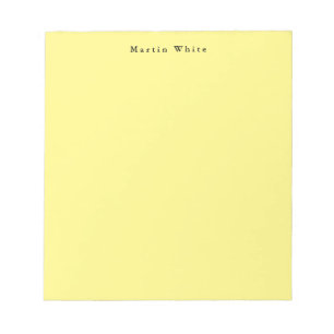 Bloc-note Lumière Jaune Plaine Élégant Professionnel Moderne