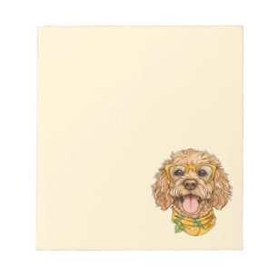 Bloc-note Lunettes de soleil pour chien Goldendoodle mignon