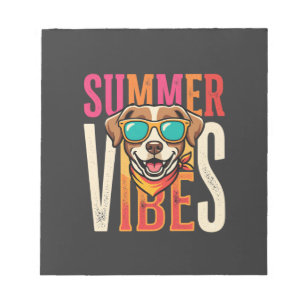 Bloc-note Lunettes de soleil pour chien Summer Vibes