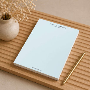 Bloc-note Luxe Minimaliste Bleu