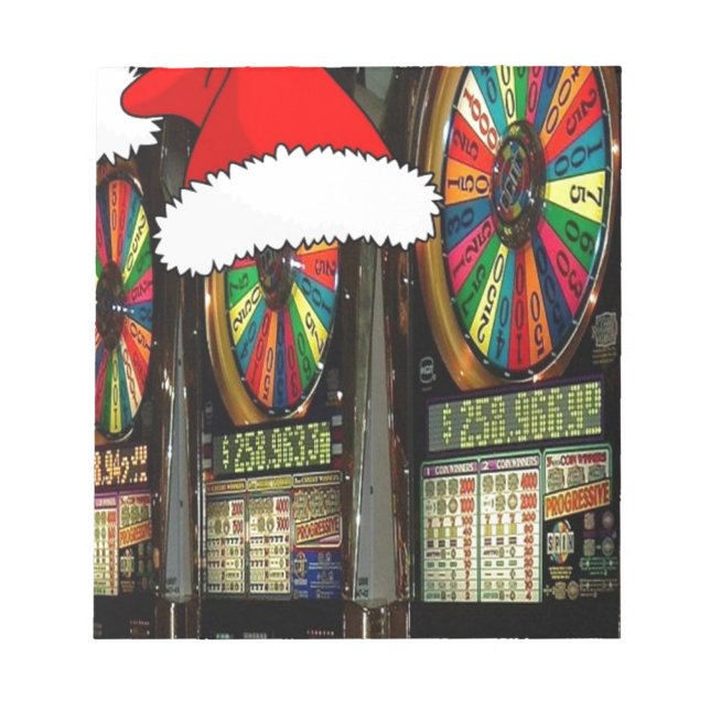 Bloc-note Machines à sous Santa Hat (Devant)