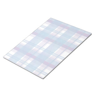 Bloc-note Madras Plaid Blue et Purple
