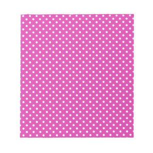 Bloc-note Magenta, Pois blancs