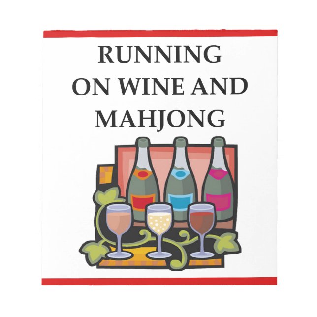 BLOC-NOTE MAHJONG (Devant)