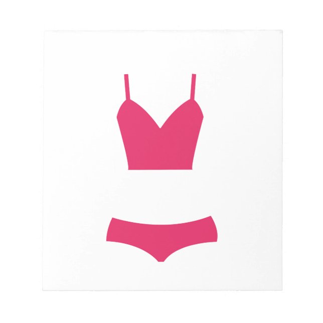 Bloc-note maillot de bain rose (Devant)
