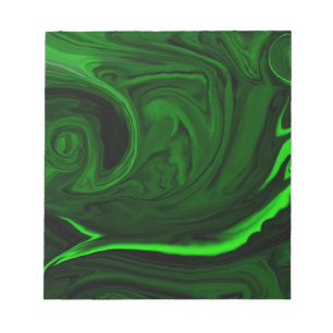 Bloc-note malachite vert texture