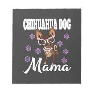 Bloc-note Maman de chihuahua féminine  