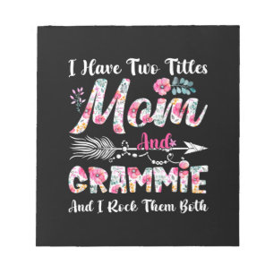 Bloc-note Maman Et Grammie Fleurs Mignonnes Anniversaire
