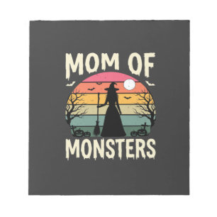 Bloc-note Maman Halloween de monstres Sorcière Coucher de so