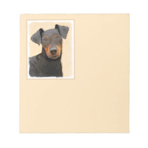 Bloc-note Manchester Terrier Peinture Art animal original