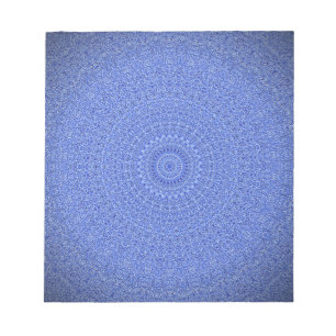 Bloc-note Mandala bleu