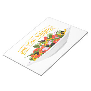 Bloc-note Mangez vos Légumes Citer salade fraîche mélange bo