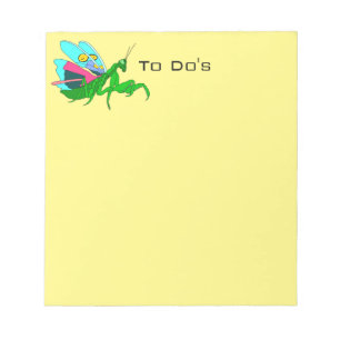 Bloc-note Mantis de prière colorée