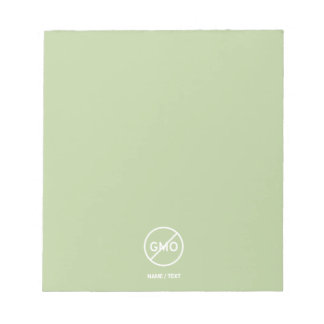 Bloc-note Marque écologique naturelle personnalisée sans OGM