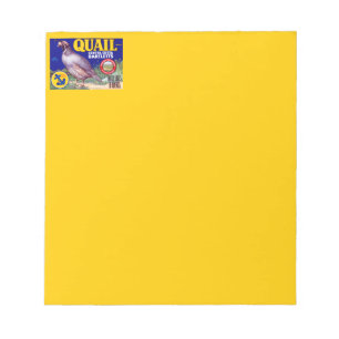Bloc-note Marque Quail Contra Costa Bartletts