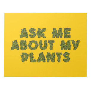 Bloc-note Me Demander À Propos De Mon Pour Plantes