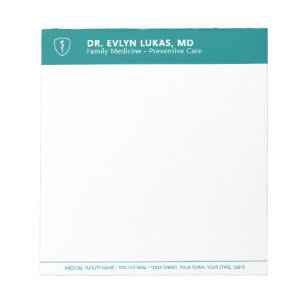 Bloc-note Médecin Caducée Médical Minimaliste Bureau Sarcell