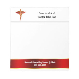 Bloc-note Médecins infirmières hôpital de prescription   Per