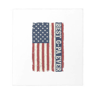 Bloc-note Meilleur G-PA Ever Drapeau Patriotique Vintage Des