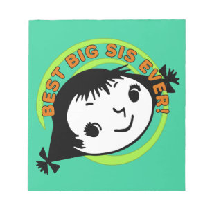 Bloc-note Meilleur Grand Sis Rétro