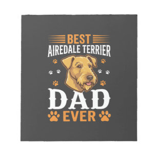 Bloc-note Meilleur papa Airedale Terrier de tous les temps a