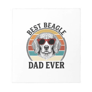 Bloc-note Meilleur Papa Beagle Ever Création de T-Shirt Vint