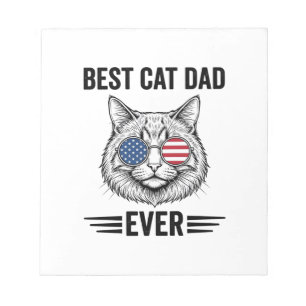 Bloc-note Meilleur papa chat jamais Design de chat vintage p
