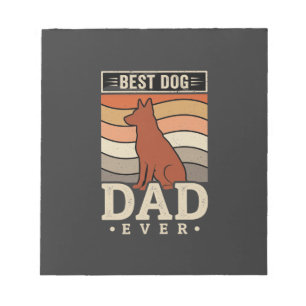 Bloc-note Meilleur papa chien de tous les temps silhouette r