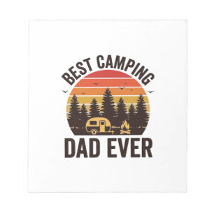 Bloc-note Meilleur Papa de Camping Vintage Design_1