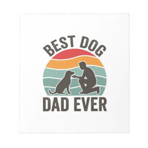 Bloc-note Meilleur Papa de Chien Vintage Sunset Conception d