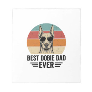 Bloc-note Meilleur papa Dobie vintage Doberman T-shirt_1