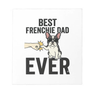 Bloc-note Meilleur Papa Frenchie Ever Drôle Design de T-shir