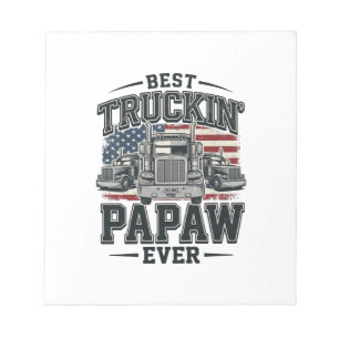 Bloc-note Meilleur Papaw de camionnage jamais Vintage vecteu