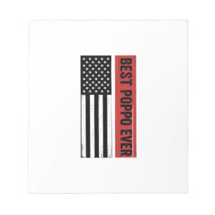 Bloc-note Meilleur Poppo jamais Drapeau Patriotique Graphiqu