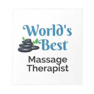Bloc-note Meilleur thérapeute de massage au monde