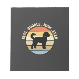 Bloc-note Meilleure maman Doodle Rétro Chien